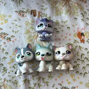 Littlest Pet Shop Huskies 1563 1810 1817 unnumbered puzzle husky